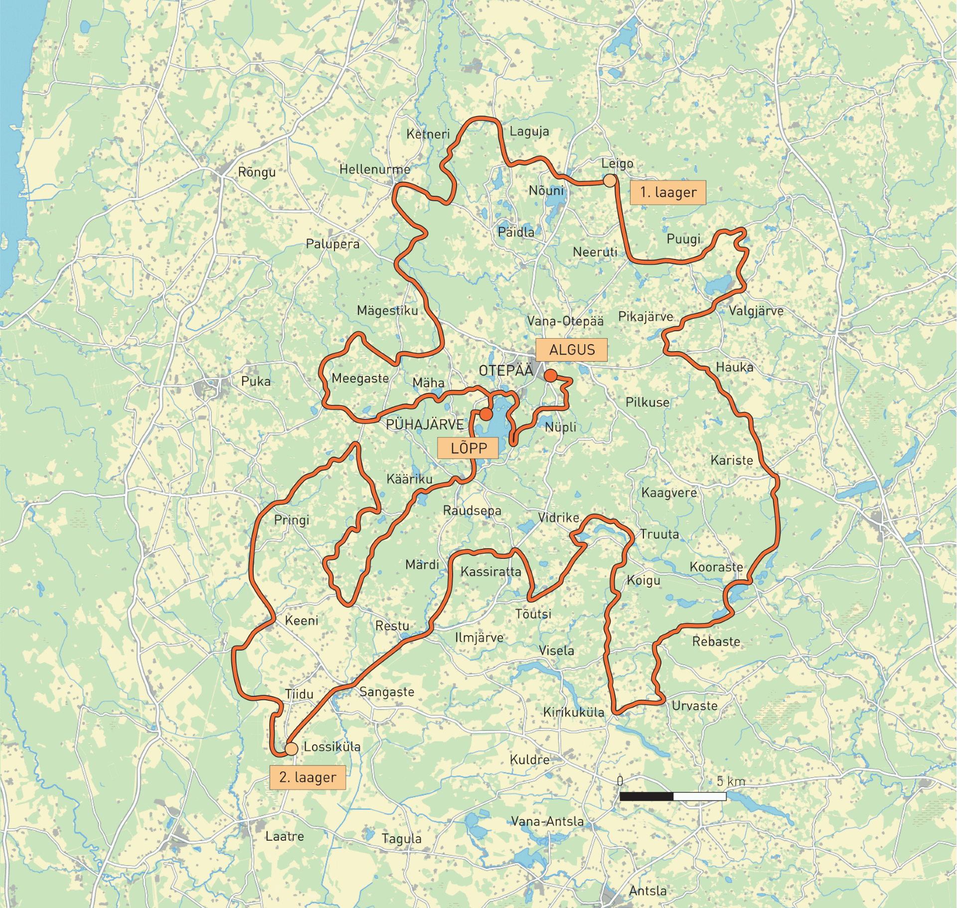 Kuueteistkümnenda roheliste rattaretke